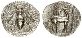 Greece Ionia Ephesos 1 Drachma Circa 190-170 BC. Struck under the magistrate Antiphilos. E - Φ Bee with open wings. Rev. ANTIΦIΛOΣ Stag standing to ri...