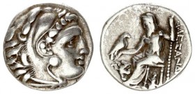 Greece Macedonia 1 Drachma Alexander III (336-323 BC). Lampsakos (Mysia) posthumously approx. 310-301 BC Chr. Head of Herakles with lion's hood / Zeus...