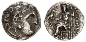 Greece Macedon 1 Drachma Alexander III 336-323 BC. Ionia - Kolophon 310-301 BC. Averse: Head of young Herakles clad in a lion′s skin. Rev.: Zeus enthr...