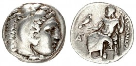 Greece Macedonia 1 Drachma Alexander III (336-323 BC). Av. Head of young Herakles right wearing lion skin headdress. Rev. Zeus Aetophoros enthroned le...