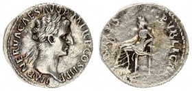 Roman Empire 1 Denarius Nerva AD 96-98. Rome IMP NERVA CAES AVG P M TR P COS IIP P; Laureate head of Nerva right / SALVS PUBLICA; Salus seated left ho...