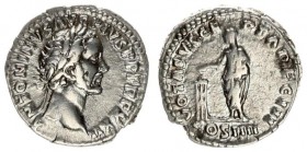 Roman Empire 1 Denarius Antoninus Pius AD 138-161. Roma. Av: ANTONINVS AVG PIVS P P TR P XXII. Laureate head right. Rev: VOTA SVSCEPTA DEC III / COS I...