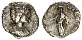 Roman Empire 1 Denarius Julia Domna AD 193-217. Roma. Averse: IVLIA AVGVSTA Draped bust of Julia right. Reverse: VESTAE SANCTAE Venus standing left ho...