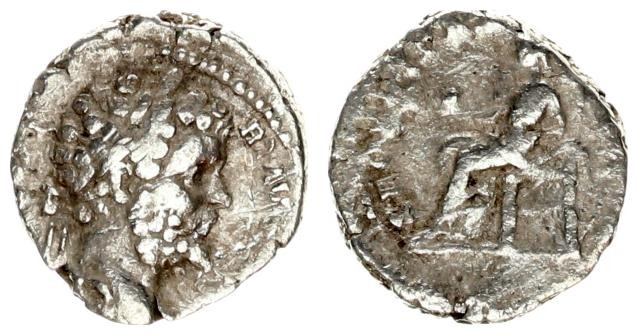 Roman Empire 1 Denarius Septimius Severus AD 193-211. Roma. Laureate head right ...