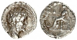 Roman Empire 1 Denarius Septimius Severus AD 193-211. Roma. Laureate head right / SECVRITAS PVBLICA Securitas seated left on throne holding globus. Si...