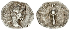 Roman Empire 1 Denarius Septimius Severus AD 195. Roma. Averse: L SEPT SEV PART AVG IMP VII. Laureate head right. Reverse: P M TR P III COS II P P. Mi...