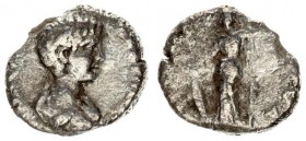 Roman Empire 1 Denarius Caracalla AD 198-217. Roma. 196 AD. M AVR ANTON - CAES PONTIF. Bust with paludament and armor on the right. Rs: SECVRITAS - PE...