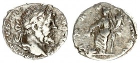 Roman Empire 1 Denarius Septimius Severus AD 193-211. Roma. A.D. 198-202. L SEPT SEV AVG IMP XI PART MAX laureate head of Septimius Severus right / AN...