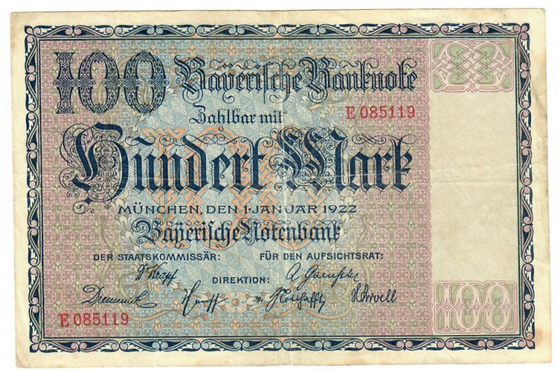 Germany 100 Mark 1922