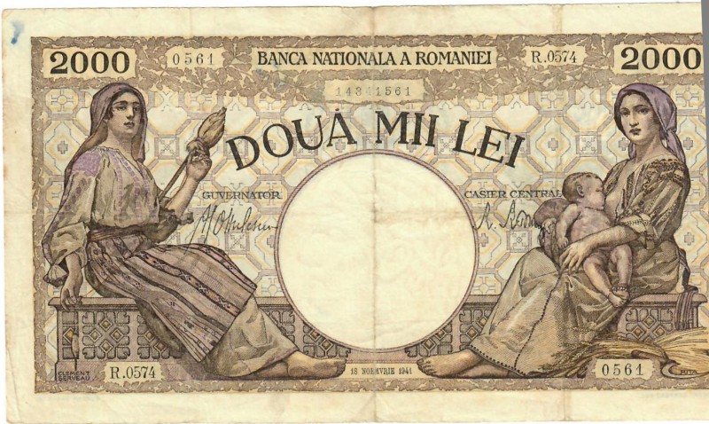 Romania 2000 Lei 1941