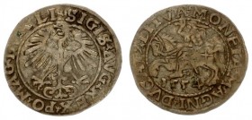 Lithuania 1/2 Grosz 1554 Vilnius Sigismund II Augustus (1545-1572) Lithuanian coins 1554 Vilnius. Ending of inscriptions LI / LITVA. Silver. Cesnulis-...