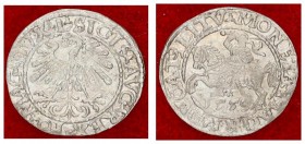Lithuania 1/2 Grosz 1559 Vilnius Sigismund II Augustus (1545-1572) Lithuanian coins 1559 Vilnius. Ending of inscriptions L / LITV. Silver. Cesnulis-Iv...
