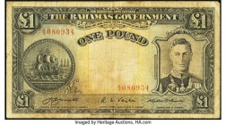 Bahamas Bahamas Government 1 Pound 1936 Pick 11a Very Good-Fine. 

HID09801242017

© 2020 Heritage Auctions | All Rights Reserve