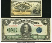 Canada Dominion of Canada 25 Cents; $1 2.1.1900; 2.7.1923 Pick DC-15b; DC-25c Two Examples Very Fine. 

HID09801242017

© 2020 Heritage Auctions | All...