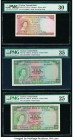 Ceylon Central Bank of Ceylon 2; 10 (2) Rupees 3.6.1952; 1.7.1953 (2) Pick 50; 55 (2) Three Examples PMG Very Fine 30; Choice Very Fine 35; Very Fine ...