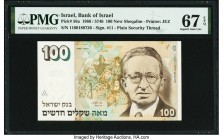 Israel Bank of Israel 100 New Sheqalim 1986 / 5746 Pick 56a PMG Superb Gem Unc 67 EPQ. 

HID09801242017

© 2020 Heritage Auctions | All Rights Reserve...