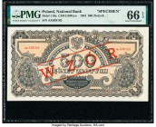 Poland Narodowy Bank Polski 500 Zlotych 1944 Pick 119s Specimen PMG Gem Uncirculated 66 EPQ. Red WZOR overprints.

HID09801242017

© 2020 Heritage Auc...