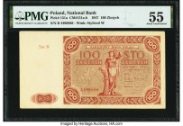 Poland Polish National Bank 100 Zlotych 1947 Pick 131a PMG About Uncirculated 55. 

HID09801242017

© 2020 Heritage Auctions | All Rights Reserve