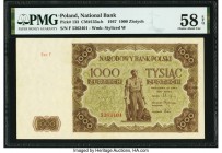 Poland Polish National Bank 1000 Zlotych 1947 Pick 133 PMG Choice About Unc 58 EPQ. 

HID09801242017

© 2020 Heritage Auctions | All Rights Reserve