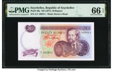 Seychelles Republic of Seychelles 20 Rupees ND (1977) Pick 20a PMG Gem Uncirculated 66 EPQ. 

HID09801242017

© 2020 Heritage Auctions | All Rights Re...