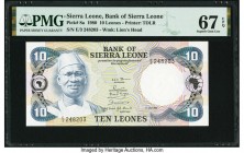 Sierra Leone Bank of Sierra Leone 10 Leones 1.7.1980 Pick 8a PMG Superb Gem Unc 67 EPQ. 

HID09801242017

© 2020 Heritage Auctions | All Rights Reserv...