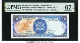 Trinidad & Tobago Central Bank of Trinidad and Tobago 100 Dollars ND (1985) Pick 40b PMG Superb Gem Unc 67 EPQ. 

HID09801242017

© 2020 Heritage Auct...