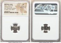 BRITAIN. Iceni. Ecen (ca. AD 10-45). AR unit (12mm, 0.91 gm). NGC XF 4/5 - 3/5. Ecen symbol type. Two crescents back-to-back, separated by superior an...