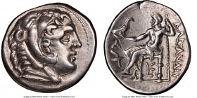 MACEDONIAN KINGDOM. Alexander III the Great (336-323 BC). AR tetradrachm (29mm, 10h). NGC Choice VF. Posthumous issue of Amphipolis, ca. 315-294 BC. H...