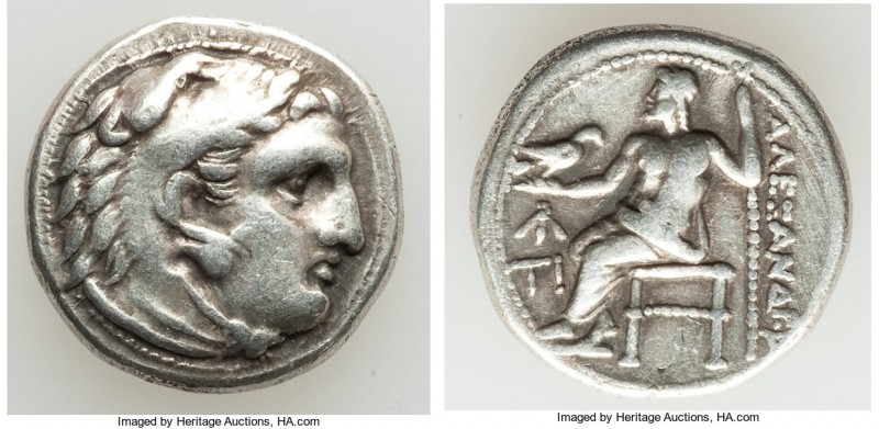 MACEDONIAN KINGDOM. Alexander III the Great (336-323 BC). AR drachm (16mm, 4.20 ...
