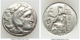 MACEDONIAN KINGDOM. Alexander III the Great (336-323 BC). AR drachm (17mm, 4.13 gm, 11h). Choice VF. Posthumous issue under Lysimachus of Thrace, Colo...