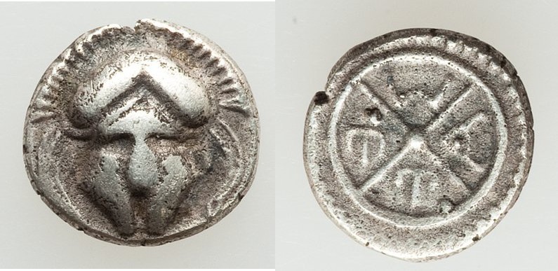 THRACE. Mesambria. Ca. 400-300 BC. AR diobol (11mm, 1.04 gm, 5h). Choice VF. Cre...