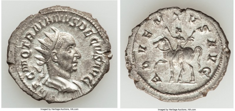 Trajan Decius (AD 249-251). AR antoninianus (24mm, gm, 12h). XF. Rome. IMP C M Q...