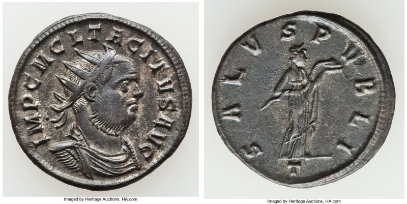 Tacitus (AD 275-276). BI antoninianus (21mm, 3.58 gm, 12h). VF, Silvering. Ticin...