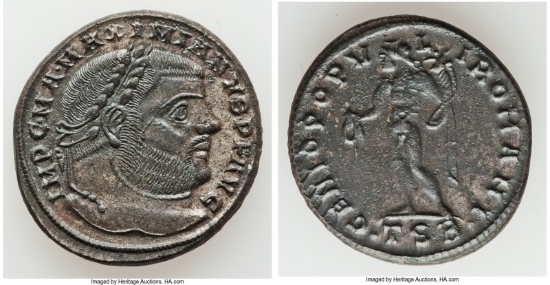 Maximian, as Augustus (AD 286-305). AE follis or BI nummus (27mm, 10.07 gm, 12h)...