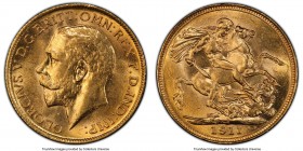 George V gold Sovereign 1911-S MS63 PCGS, Sydney mint, KM29. AGW 0.2355 oz. 

HID09801242017

© 2020 Heritage Auctions | All Rights Reserve