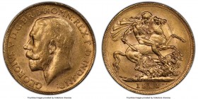 George V gold Sovereign 1921-P MS61 PCGS, Perth mint, KM29. AGW 0.2355 oz. 

HID09801242017

© 2020 Heritage Auctions | All Rights Reserve