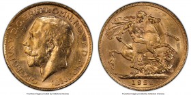 George V gold Sovereign 1923-P MS62 PCGS, Perth mint, KM29, S-4001. AGW 0.2355 oz. 

HID09801242017

© 2020 Heritage Auctions | All Rights Reserve...