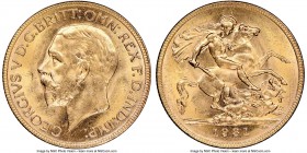 George V gold Sovereign 1931-P MS64 NGC, Perth mint, KM32. AGW 0.2355 oz. 

HID09801242017

© 2020 Heritage Auctions | All Rights Reserve