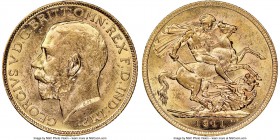 George V gold Sovereign 1911-C AU58 NGC, Ottawa mint, KM20. AGW 0.2355 oz. 

HID09801242017

© 2020 Heritage Auctions | All Rights Reserve