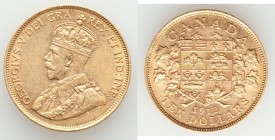 George V gold 10 Dollars 1912 AU, Ottawa mint, KM27. 26.8mm. 16.70gm. AGW 0.4838 oz. 

HID09801242017

© 2020 Heritage Auctions | All Rights Reser...