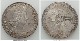 Louis XIV Ecu 1701-S XF, Reims mint, 41.2mm. 27.18gm. Overstruck issue of Louis XIV. Dealer tag included. 

HID09801242017

© 2020 Heritage Auctio...