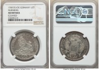 Nürnberg. Free City 1/2 Taler 1760-SF/OE AU Details (Cleaned) NGC, KM332. One year type. Title of Franz I. Dealer tage included. 

HID09801242017
...