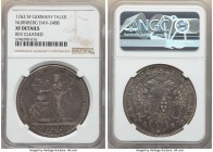 Nürnberg. Free City Taler 1763 SF-ILOE XF Details (Reverse Cleaned) NGC, KM339, Dav-2488. Evenly toned in pastel shades on both sides. Dealer tag incl...