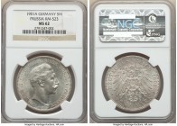 Prussia. Wilhelm II 5 Mark 1901-A MS62 NGC, Berlin mint, KM523. Mint bloom with milky toning. 

HID09801242017

© 2020 Heritage Auctions | All Rig...