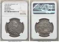 Regensburg. Free City "City View" 1/2 Taler 1782-GCB AU Details (Mount Removed) NGC, KM444. In the name of Joseph II. Dealer tag included. 

HID0980...