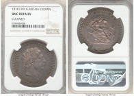 George III Crown 1818 UNC Details (Cleaned) NGC, KM675, S-3787. LVIII edge. Amazing strike with deep old cabinet toning in gunmetal-gray that seems to...