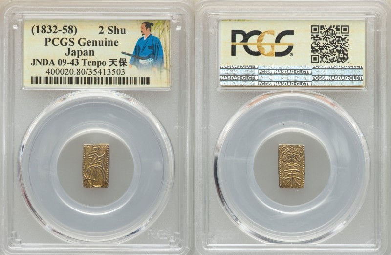 4-Piece Lot of Certified Assorted Issues Genuine PCGS, 1) Tempo gold 2 Shu ND (1...