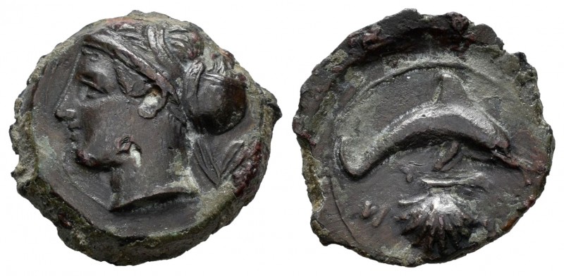 Sicilia. Siracusa. Dionysios I. AE 16 (Hemilitron). 405-367 d.C. (Sng Cop-697). ...