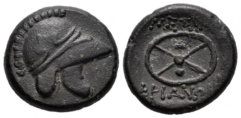 Tracia. Mesembria. Tetradracma. 235-215 a.C. (Gc-32). Anv.: Casco a derecha. Rev...