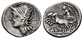 Coelia. Denario. 104 a.C. Roma. (Ffc-575). (Craw-318/1b). (Cal-442). Ag. 3,83 g. MBC-. Est...50,00.
